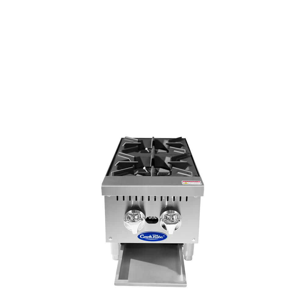 Atosa ACHP-2 12" Convertible 2-Burner Countertop Hot Plate Manual Control - 64,000 BTU - Image 4