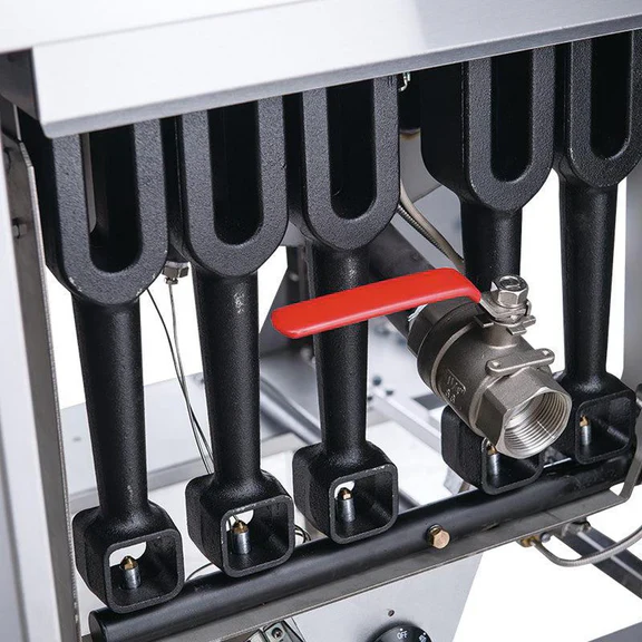 Dukers DCF5-NG Natural Gas Fryer with 5 Tube Burners - Image 3